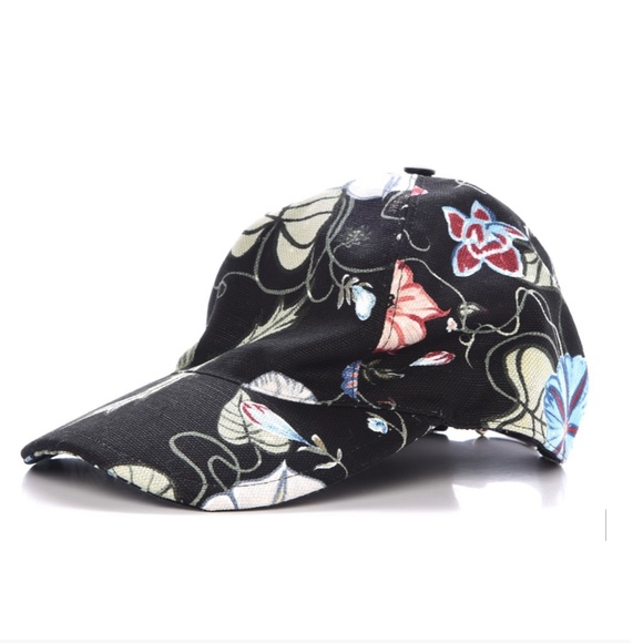 NWT Gucci Canvas Flora Knight Basebal Hat/Cap M 57 & Certificate Of Authenticity - Picture 7 of 16